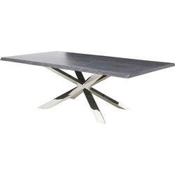 COUTURE DINING TABLE, OXIDIZED GREY 96" by Nuevo Living