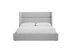 Cove Storage Queen Bed in heather grey chenille fabric by Mobital