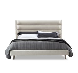 Ornette KIing Bed in Pearl and Icy Grey by interlude