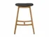 Caramelized Skol Bar Height Stool w/ Leather Seat by Greenington