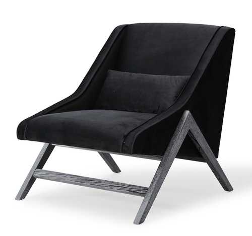 Rowan Black Velvet Chair