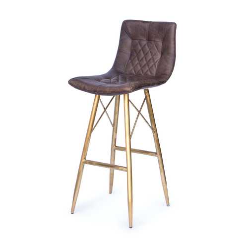 Buster Bar Stool Distressed Whiskey, Distressed Leather Bar Stools