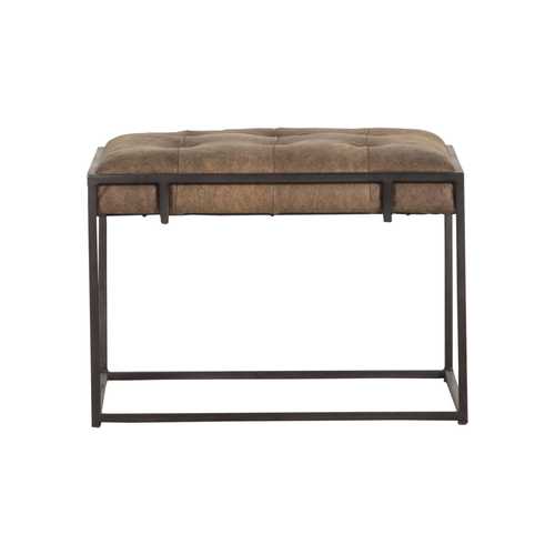 Oxford End Table Umber Grey, Oxford Tufted Black Leather Ottoman Coffee Table